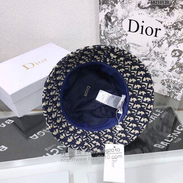 Dior新品女士帽子 迪奧老花漁夫帽遮陽帽  mm1445